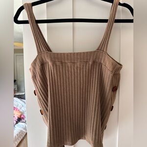 Project Social Side Button Knit tank